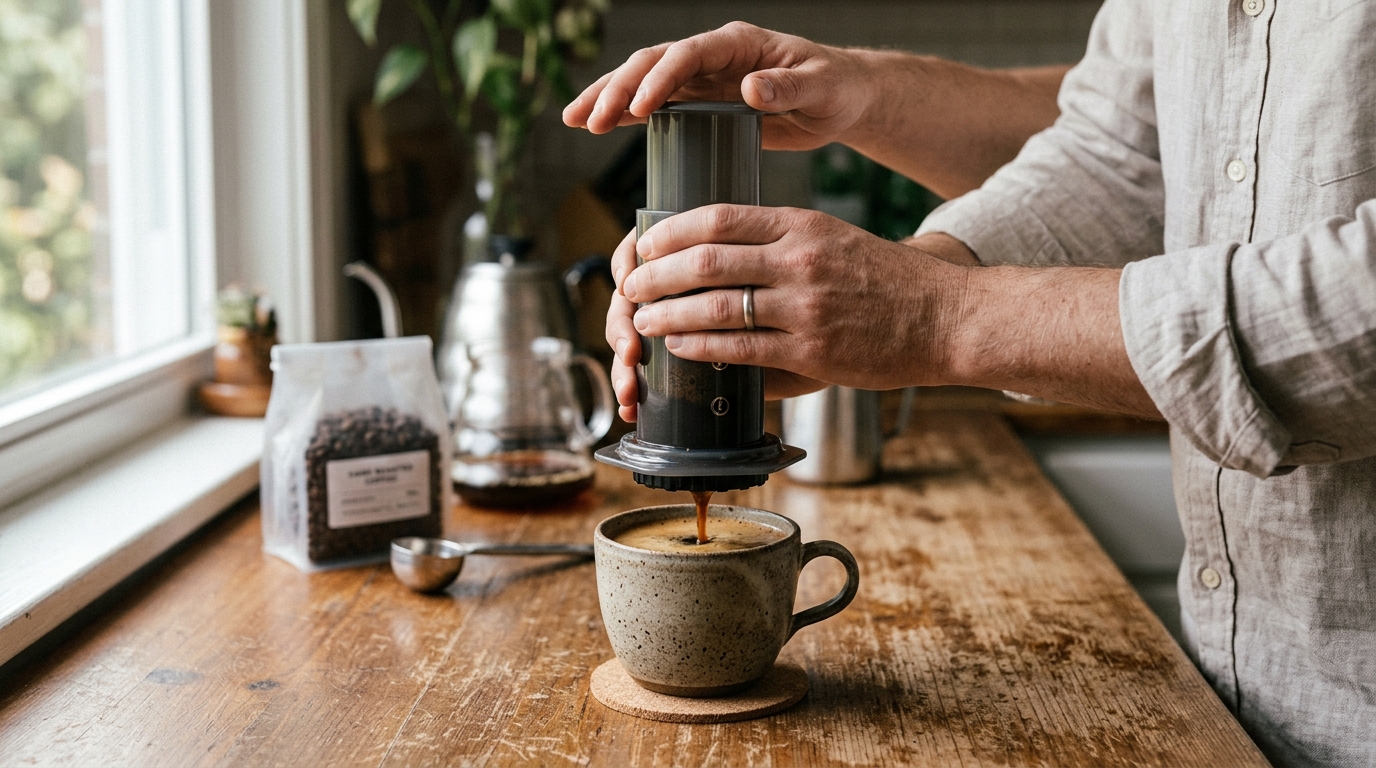 How to Brew Espresso-Style Coffee with an AeroPress: A Step-by-Step Recipe and Practical Tips