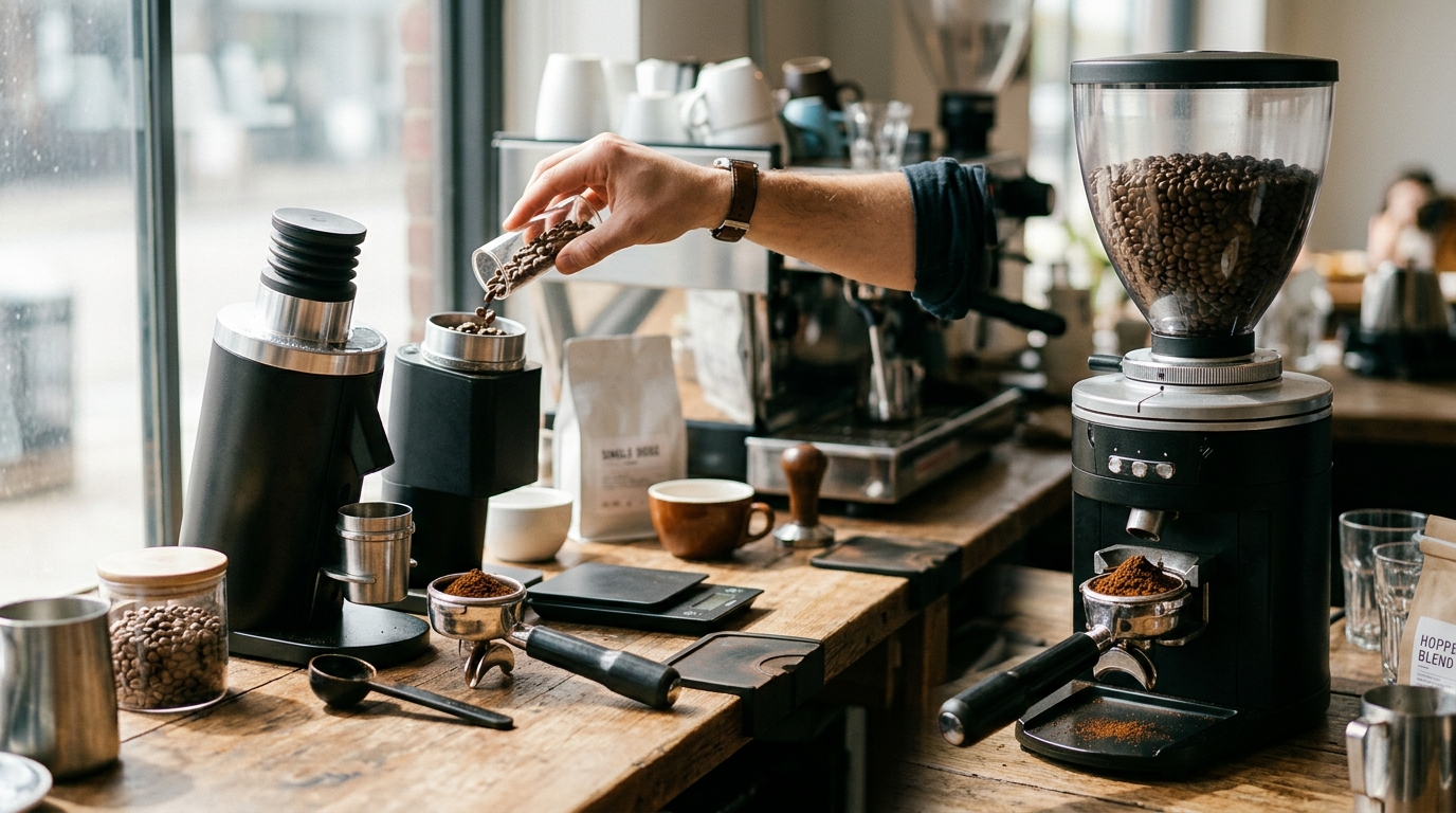 Single Dose vs Hopper Grinding for Espresso: How Each Method Affects Freshness, Workflow, and Shot Quality