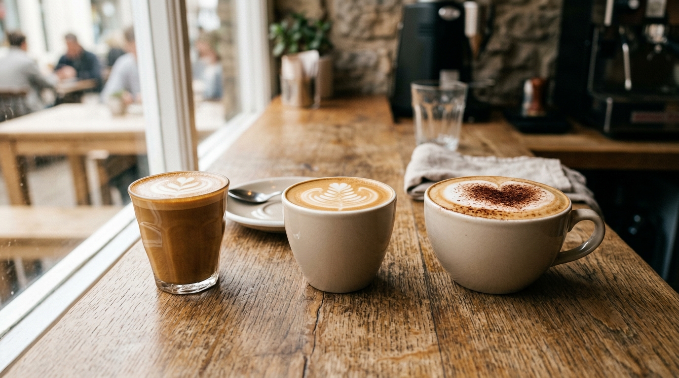 Cortado, Flat White, or Cappuccino: How Milk Ratios and Espresso Strength Set These Three Drinks Apart